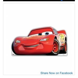 LIGHTNING MCQUEEN (DISNEY/PIXAR CARS 3) CARDBOARD CUTOUT  FREE SHIP!